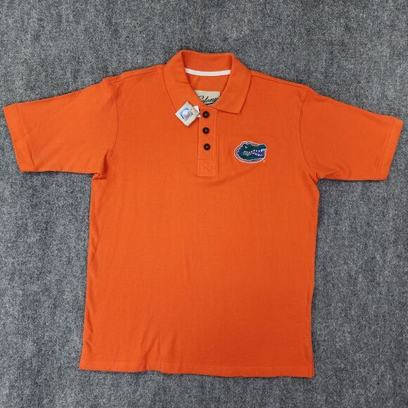 University Of Florida Gators Polo Shirt Mens Large Orange Colony Short Sleeve - Picture 1 of 16